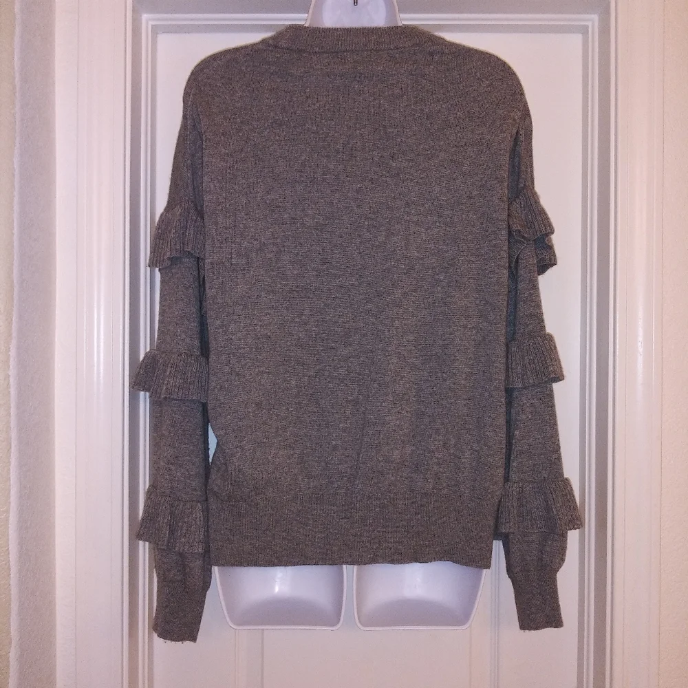 J. Crew Sweater with ruffle sleeves